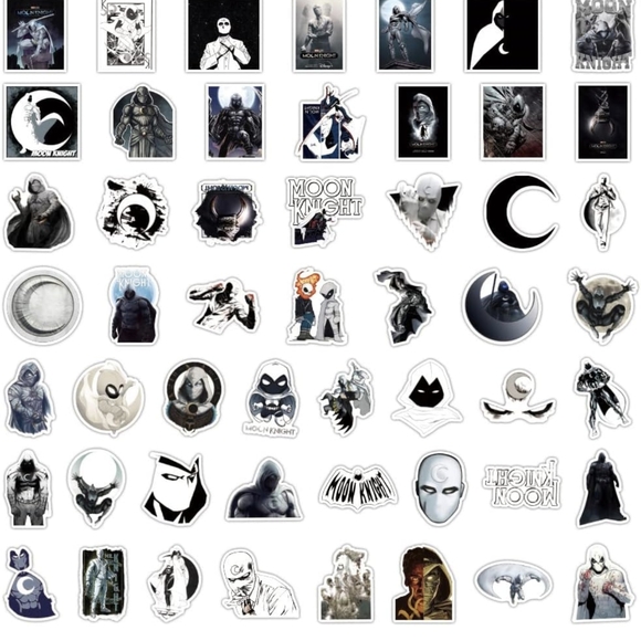 Moon Night Vinyl Stickers 25 pack - Picture 3 of 4